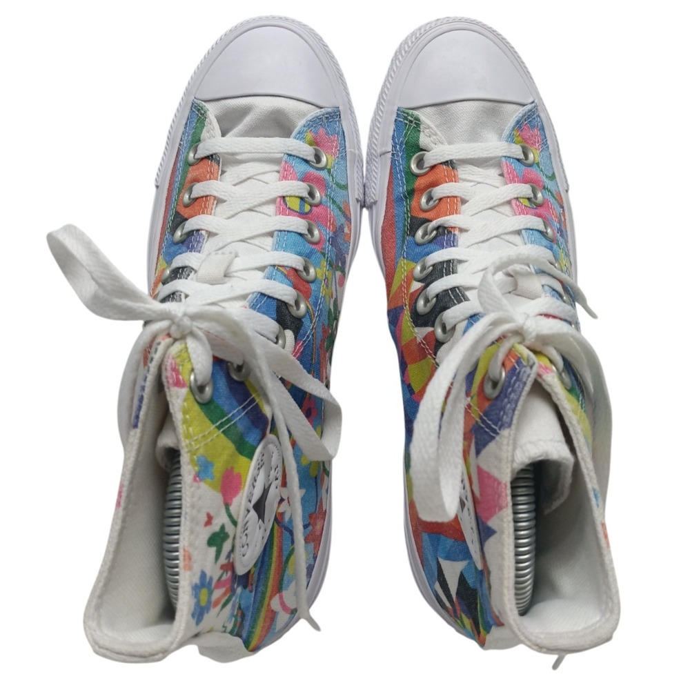 Converse Chuck Taylor‎ All Star Hi Tops  White/Multi 2021 - 170822C / 7M - 9W - Picture 8 of 11